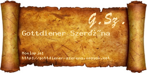 Gottdiener Szeréna névjegykártya